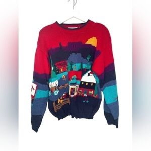 Colorful Polo Graphic Sweatshirt